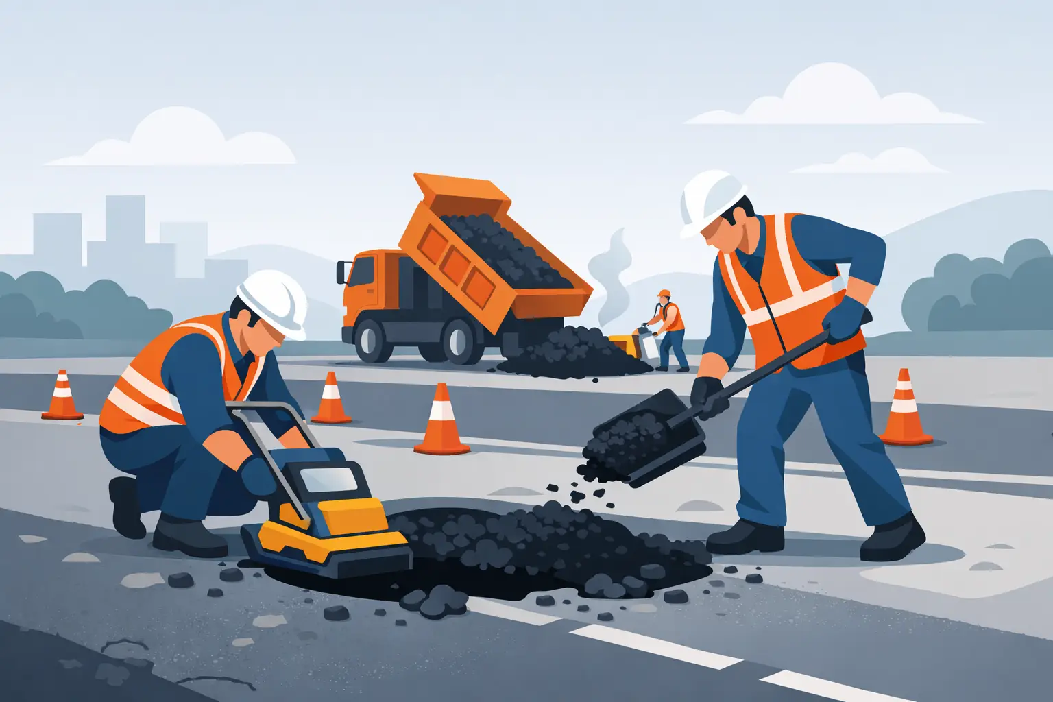 How to Repair Asphalt Potholes Properly
