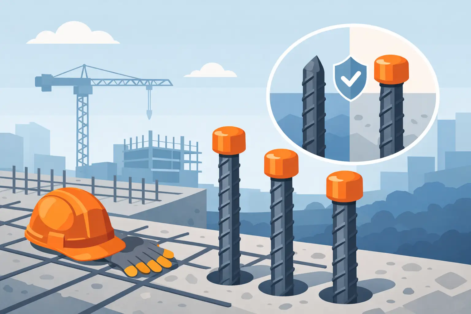 When to Use Bar Caps on Rebar