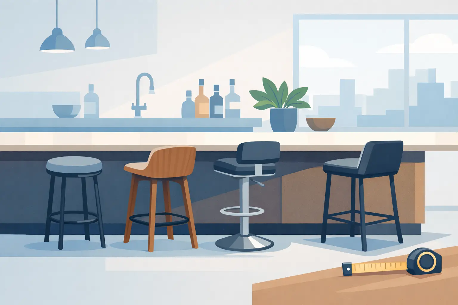 How Many Bar Chairs Are Required Per Slab?