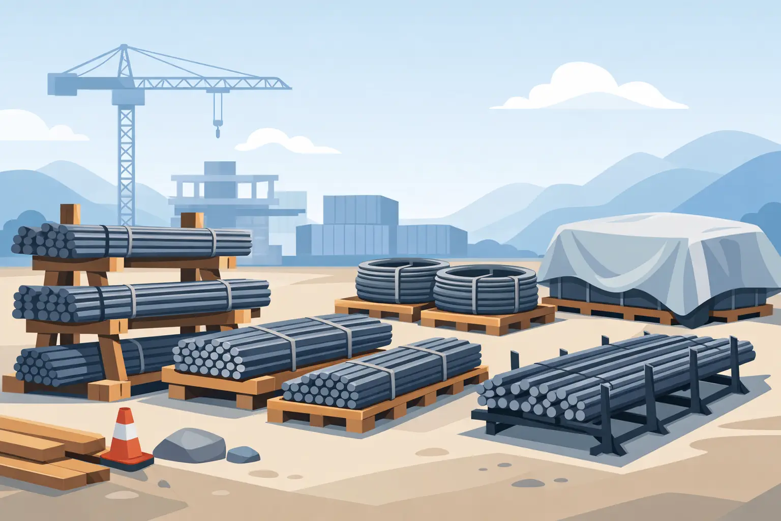 How to Store Rebar Onsite Without Costly Damage