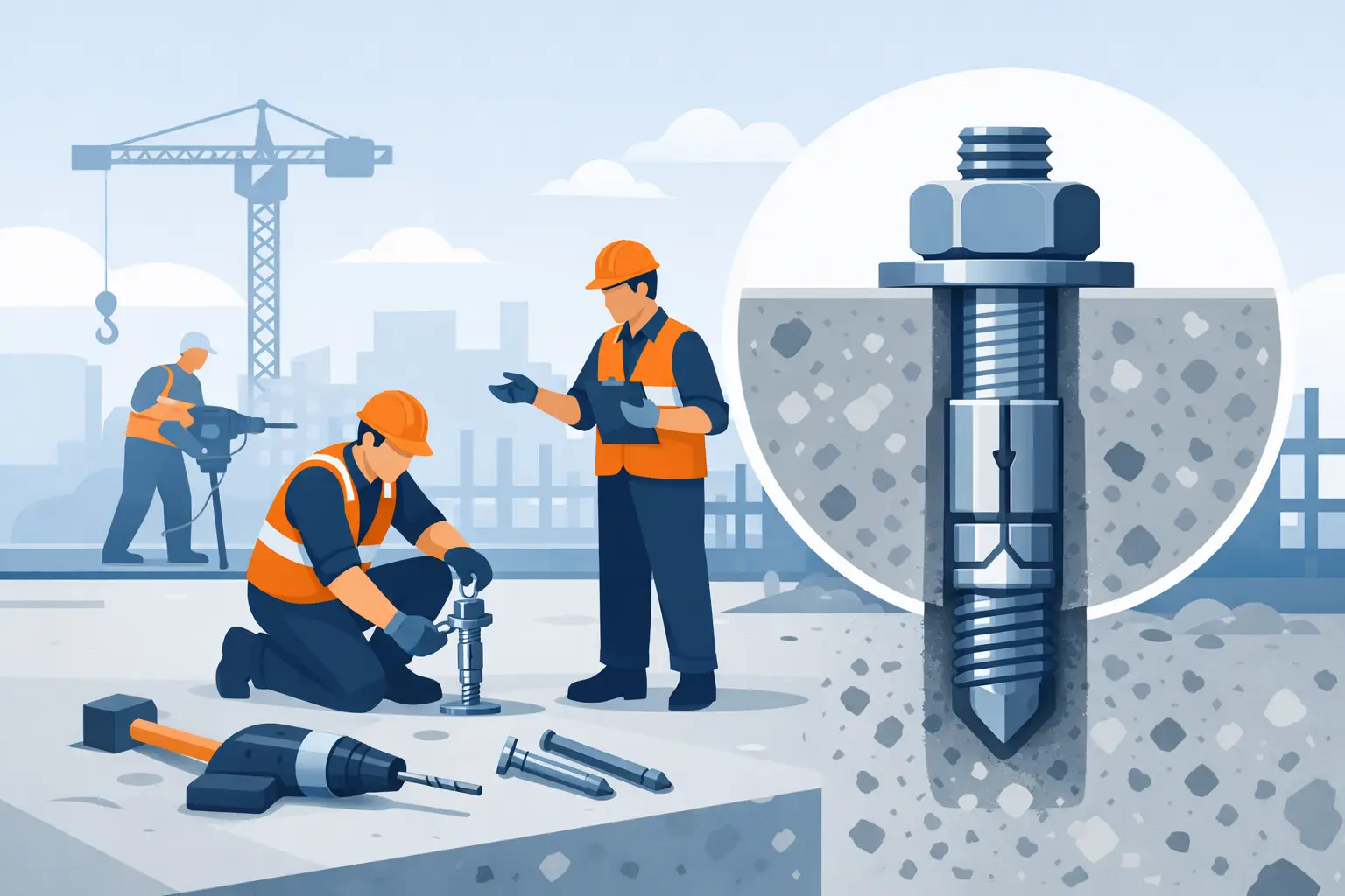 Anchor Installation Example for Concrete Crews