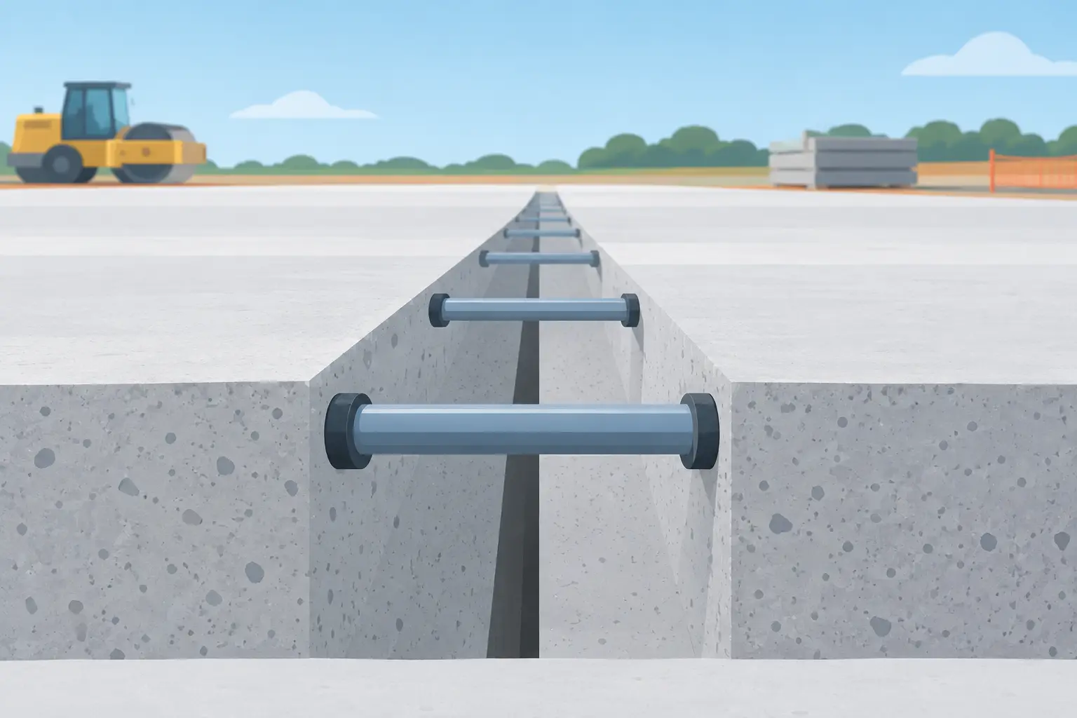 Dowel Bars for Concrete Joints That Stay Level